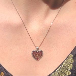 Sterling heart necklace